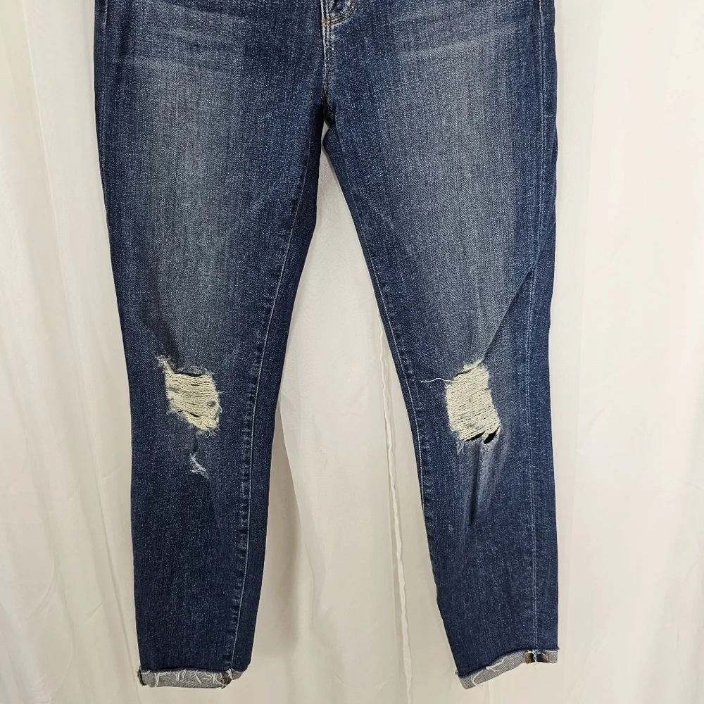 J Brand Capri Breathless destroyed distressed cuff hem size 26